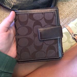 Brown coach wallet